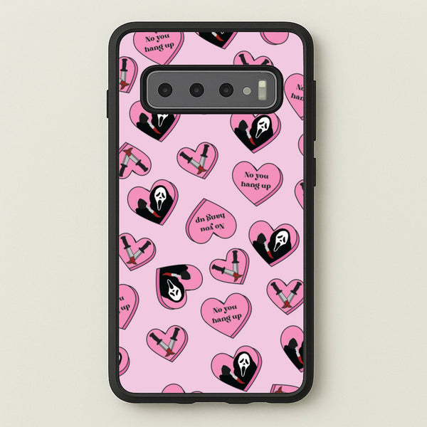 No You Hang Up Love Hearts  - Scream Phone Case for Galaxy S10