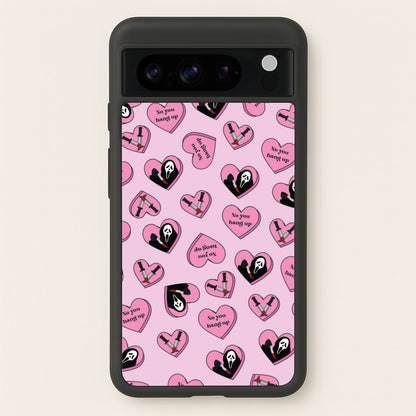 No You Hang Up Love Hearts  - Scream Phone Case for Google Pixel 8 Pro