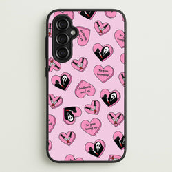 No You Hang Up Love Hearts  - Scream Phone Case for Galaxy A14