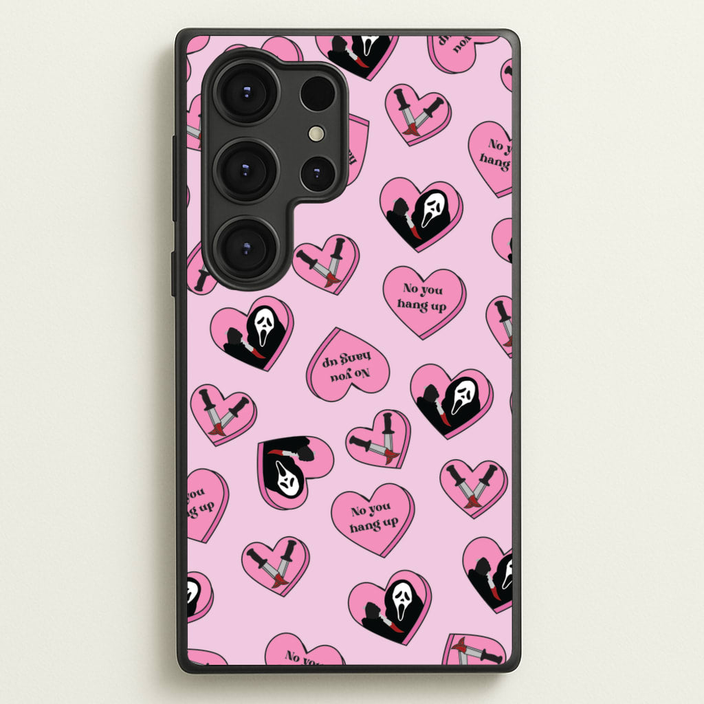 No You Hang Up Love Hearts  - Scream Phone Case for Galaxy S25 Ultra