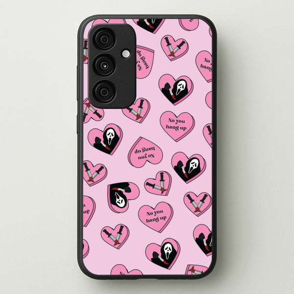 No You Hang Up Love Hearts  - Scream Phone Case for Galaxy A35
