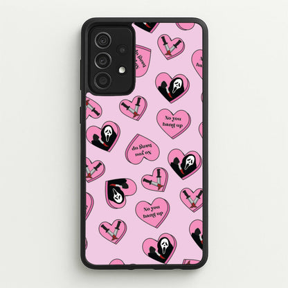 No You Hang Up Love Hearts  - Scream Phone Case for Galaxy A52 / A52s