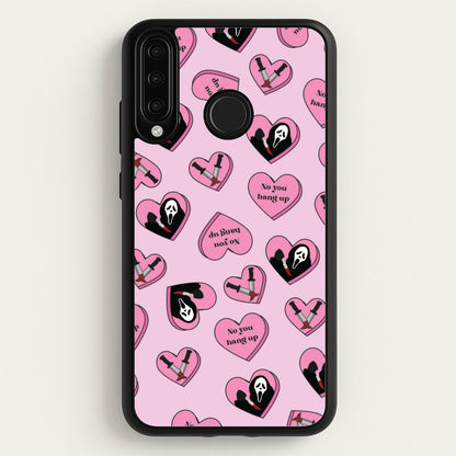 No You Hang Up Love Hearts  - Scream Phone Case for Huawei P30 Lite