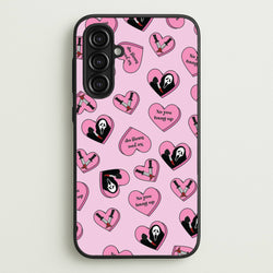 No You Hang Up Love Hearts  - Scream Phone Case for Galaxy A16