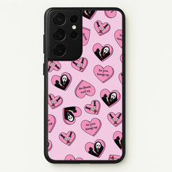 No You Hang Up Love Hearts  - Scream Phone Case for Galaxy S21 Ultra