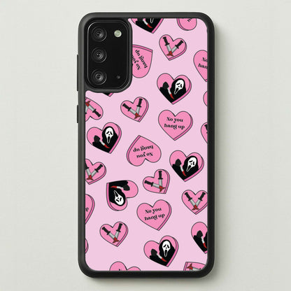 No You Hang Up Love Hearts  - Scream Phone Case for Galaxy Note 20