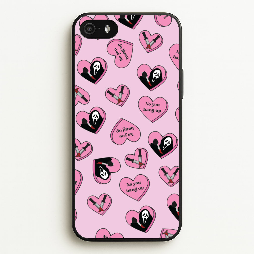 No You Hang Up Love Hearts  - Scream Phone Case for iPhone 5 / 5s / SE 2016
