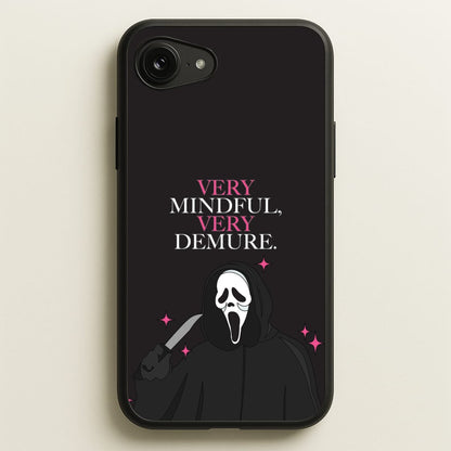 Very Mindful, Very Demure  - Scream Phone Case for iPhone 16e