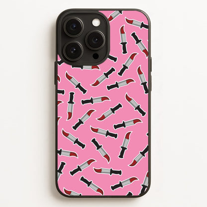 Bloody Knife Pattern  - Scream Phone Case for iPhone 16 Pro Max