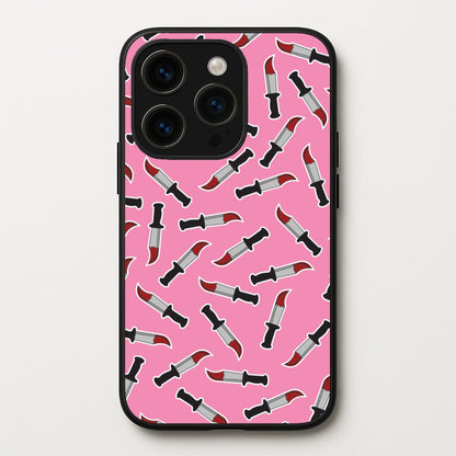 Bloody Knife Pattern  - Scream Phone Case for iPhone 15 Pro Max