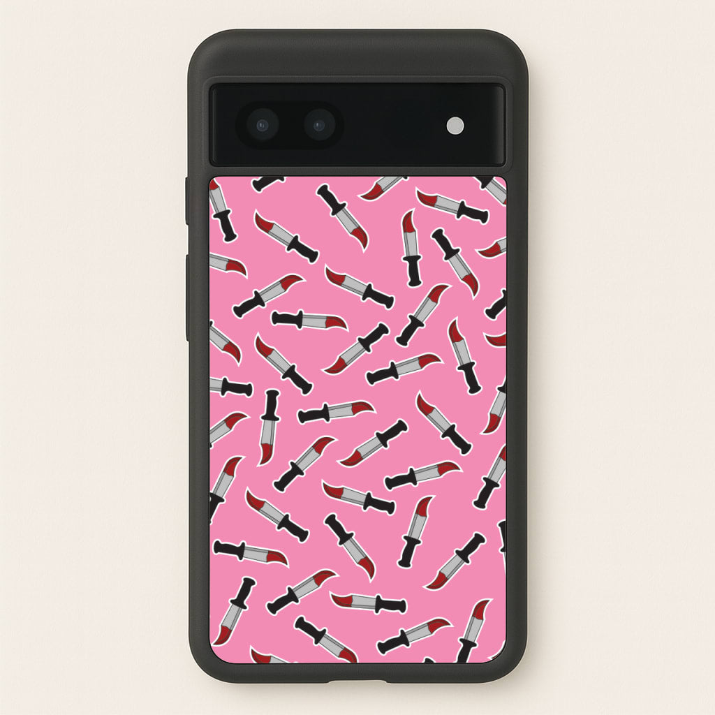Bloody Knife Pattern  - Scream Phone Case for Google Pixel 7a
