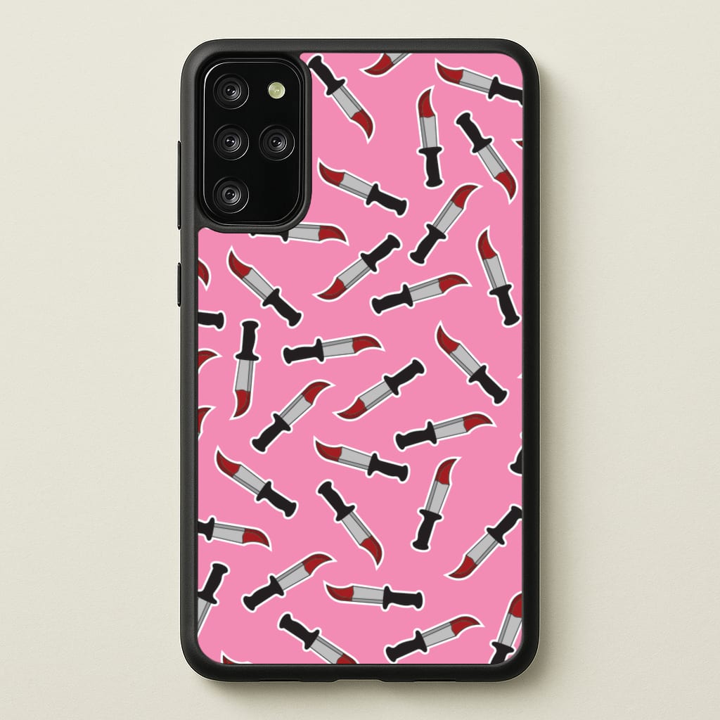 Bloody Knife Pattern  - Scream Phone Case for Galaxy S20 Plus