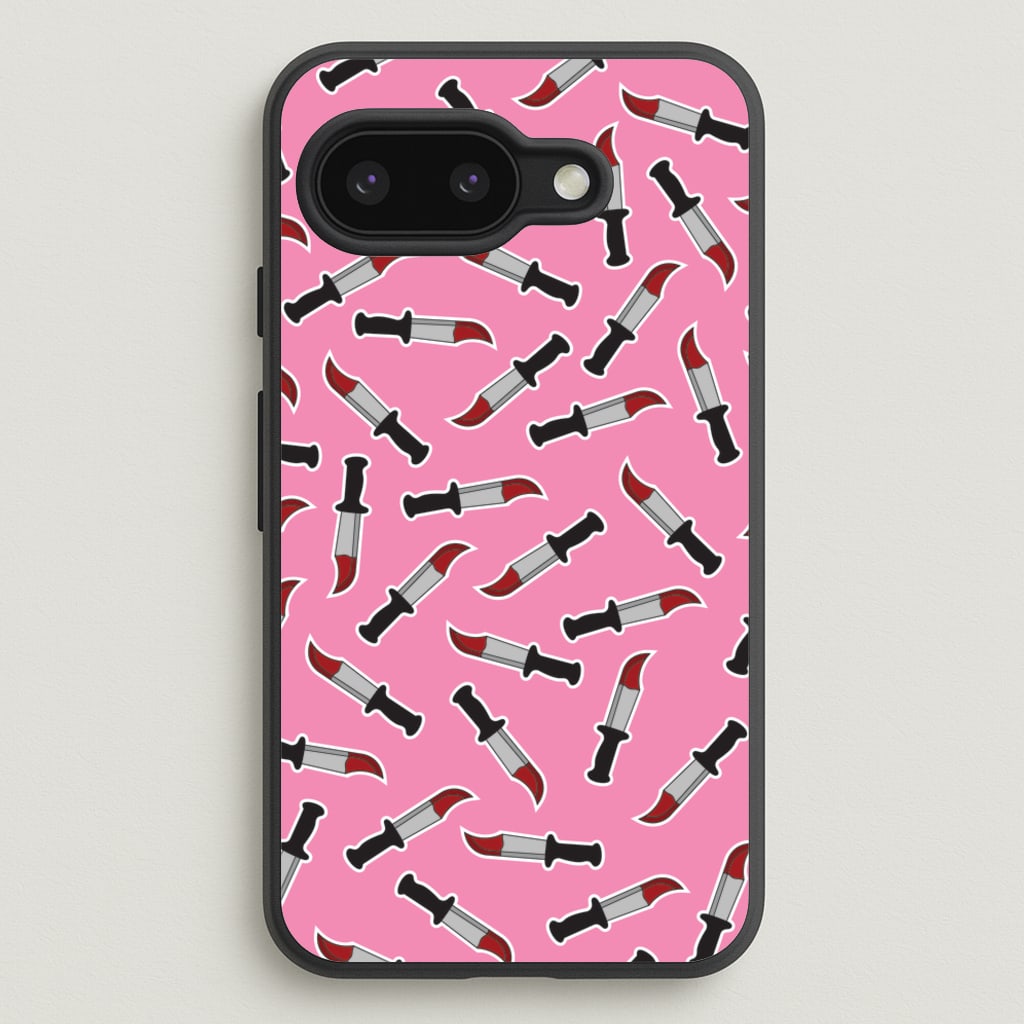 Bloody Knife Pattern  - Scream Phone Case for Google Pixel 9a