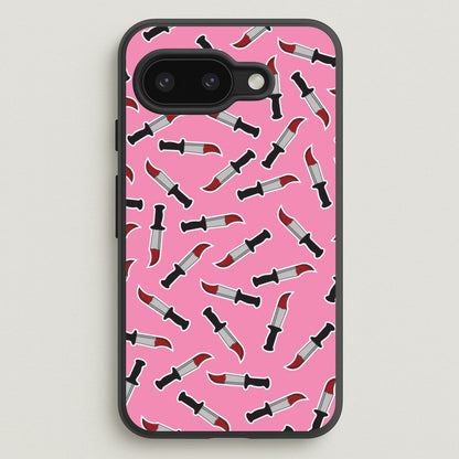 Bloody Knife Pattern  - Scream Phone Case for Google Pixel 9a