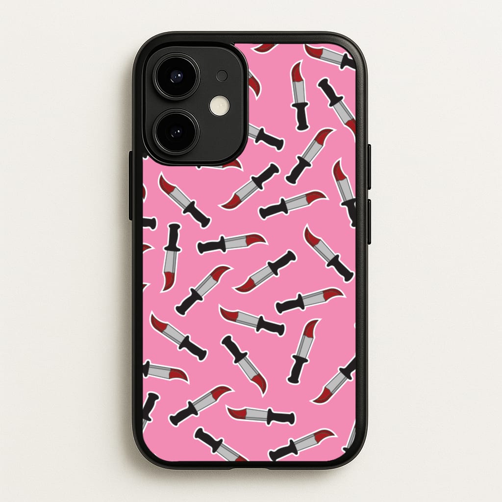 Bloody Knife Pattern  - Scream Phone Case for iPhone 12 Mini