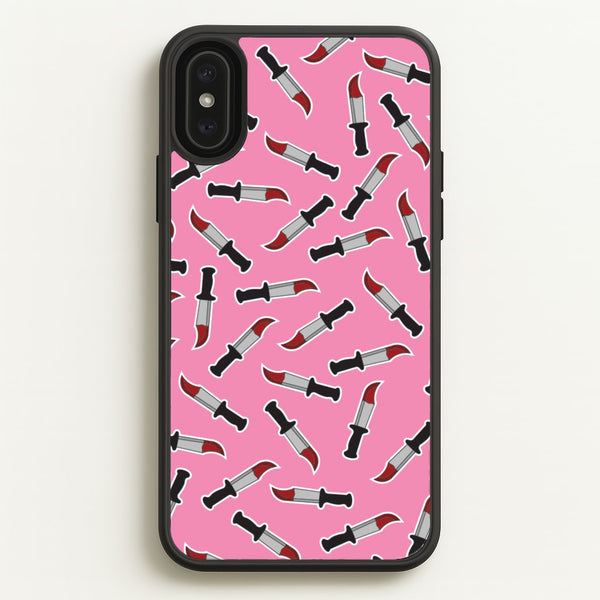 Bloody Knife Pattern  - Scream Phone Case for iPhone XS Max