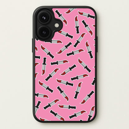 Bloody Knife Pattern Phone Case for iPhone 17