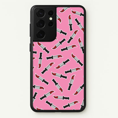 Bloody Knife Pattern  - Scream Phone Case for Galaxy S21 Ultra