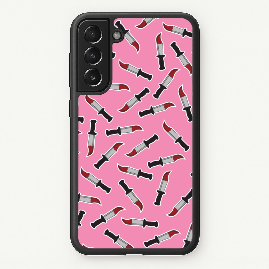 Bloody Knife Pattern  - Scream Phone Case for Galaxy S21 Plus