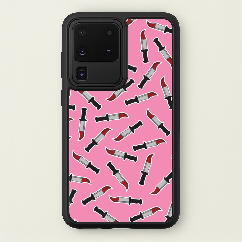 Bloody Knife Pattern  - Scream Phone Case for Galaxy S20 Ultra