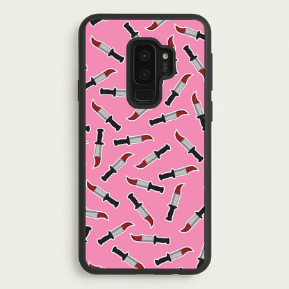 Bloody Knife Pattern  - Scream Phone Case for Galaxy S9 Plus