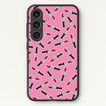 Bloody Knife Pattern  - Scream Phone Case for Galaxy S24FE