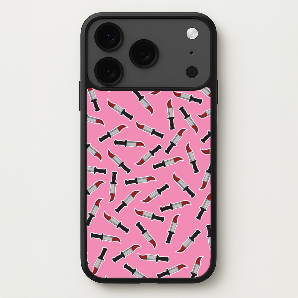 Bloody Knife Pattern Phone Case for iPhone 17 Pro Max