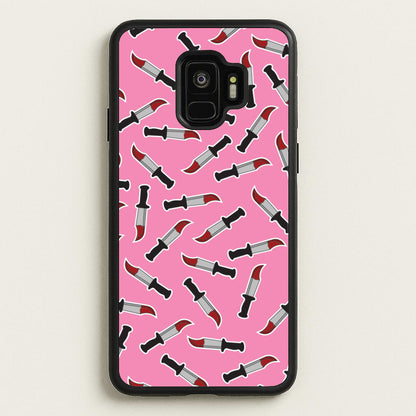 Bloody Knife Pattern  - Scream Phone Case for Galaxy S9