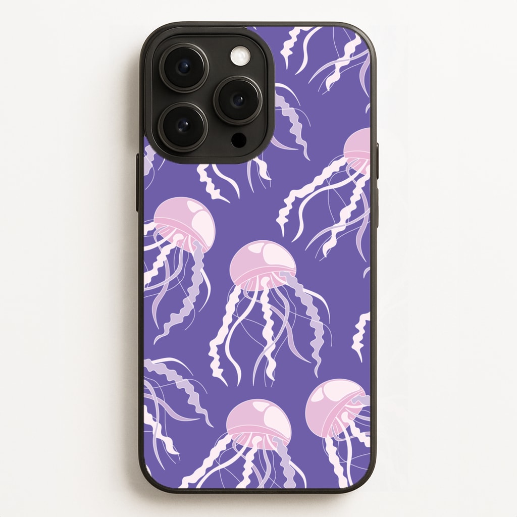 Jellyfish Pattern - Sealife  - Sealife Phone Case for iPhone 16 Pro Max