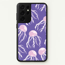 Jellyfish Pattern - Sealife  - Sealife Phone Case for Galaxy S21 Ultra