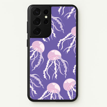 Jellyfish Pattern - Sealife  - Sealife Phone Case for Galaxy S21 Ultra