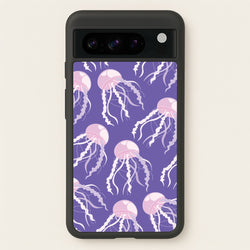 Jellyfish Pattern - Sealife  - Sealife Phone Case for Google Pixel 8 Pro