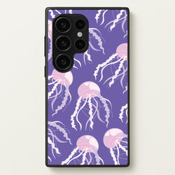 Jellyfish Pattern - Sealife  - Sealife Phone Case for Galaxy S24 Ultra