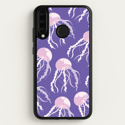 Jellyfish Pattern - Sealife  - Sealife Phone Case for Huawei P30 Lite