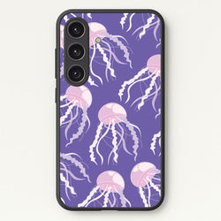 Jellyfish Pattern - Sealife  - Sealife Phone Case for Galaxy S25 Plus