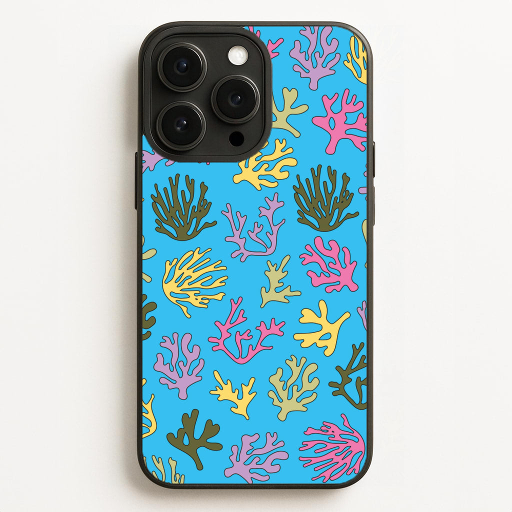 Coral Pattern - Sealife  - Sealife Phone Case for iPhone 16 Pro Max