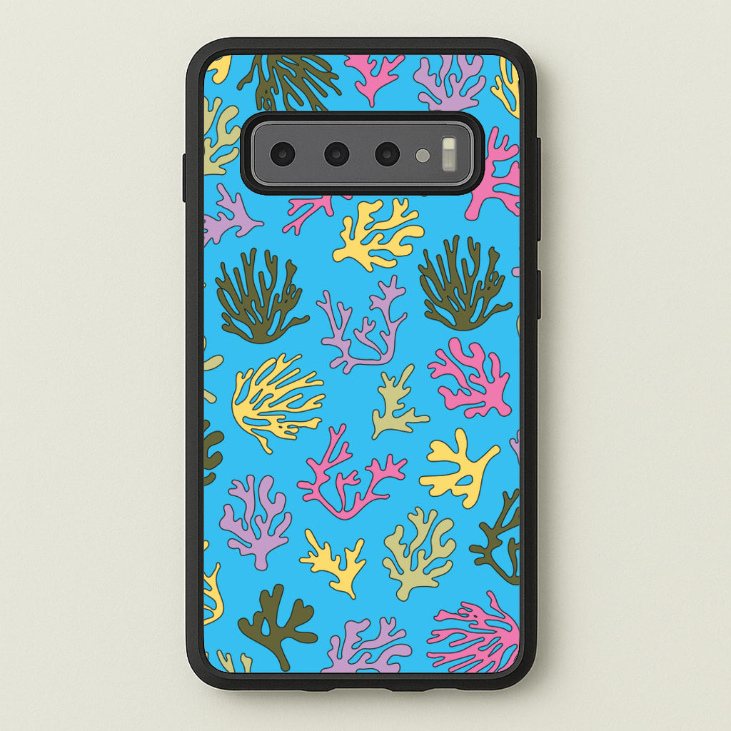 Coral Pattern - Sealife  - Sealife Phone Case for Galaxy S10