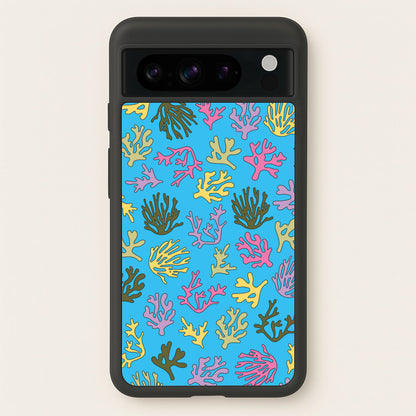 Coral Pattern - Sealife  - Sealife Phone Case for Google Pixel 8 Pro