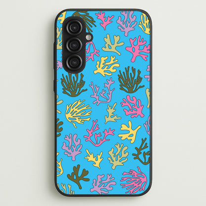 Coral Pattern - Sealife  - Sealife Phone Case for Galaxy S23FE