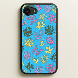 Coral Pattern - Sealife  - Sealife Phone Case for iPhone 16e