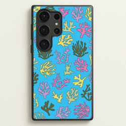 Coral Pattern - Sealife  - Sealife Phone Case for Galaxy S25 Ultra