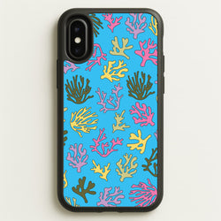 Coral Pattern - Sealife  - Sealife Phone Case for iPhone X / XS