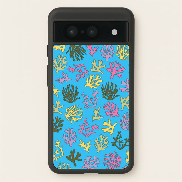 Coral Pattern - Sealife  - Sealife Phone Case for Google Pixel 8