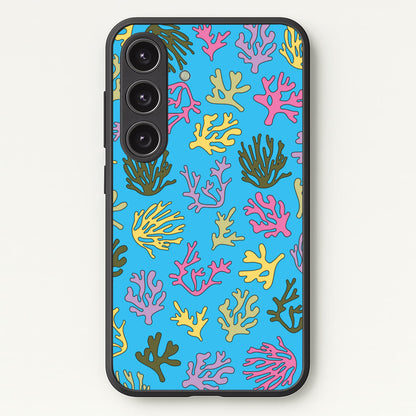 Coral Pattern - Sealife  - Sealife Phone Case for Galaxy S25 Plus