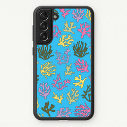 Coral Pattern - Sealife  - Sealife Phone Case for Galaxy S21FE