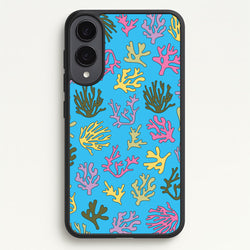 Coral Pattern - Sealife  - Sealife Phone Case for Galaxy S25 Edge