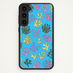 Coral Pattern - Sealife  - Sealife Phone Case for Galaxy S23 Plus
