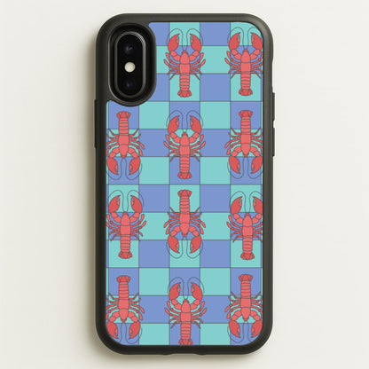 Lobster Pattern - Sealife  - Sealife Phone Case for iPhone X / XS