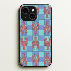Lobster Pattern - Sealife  - Sealife Phone Case for iPhone 15