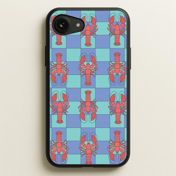 Lobster Pattern - Sealife  - Sealife Phone Case for iPhone 16e